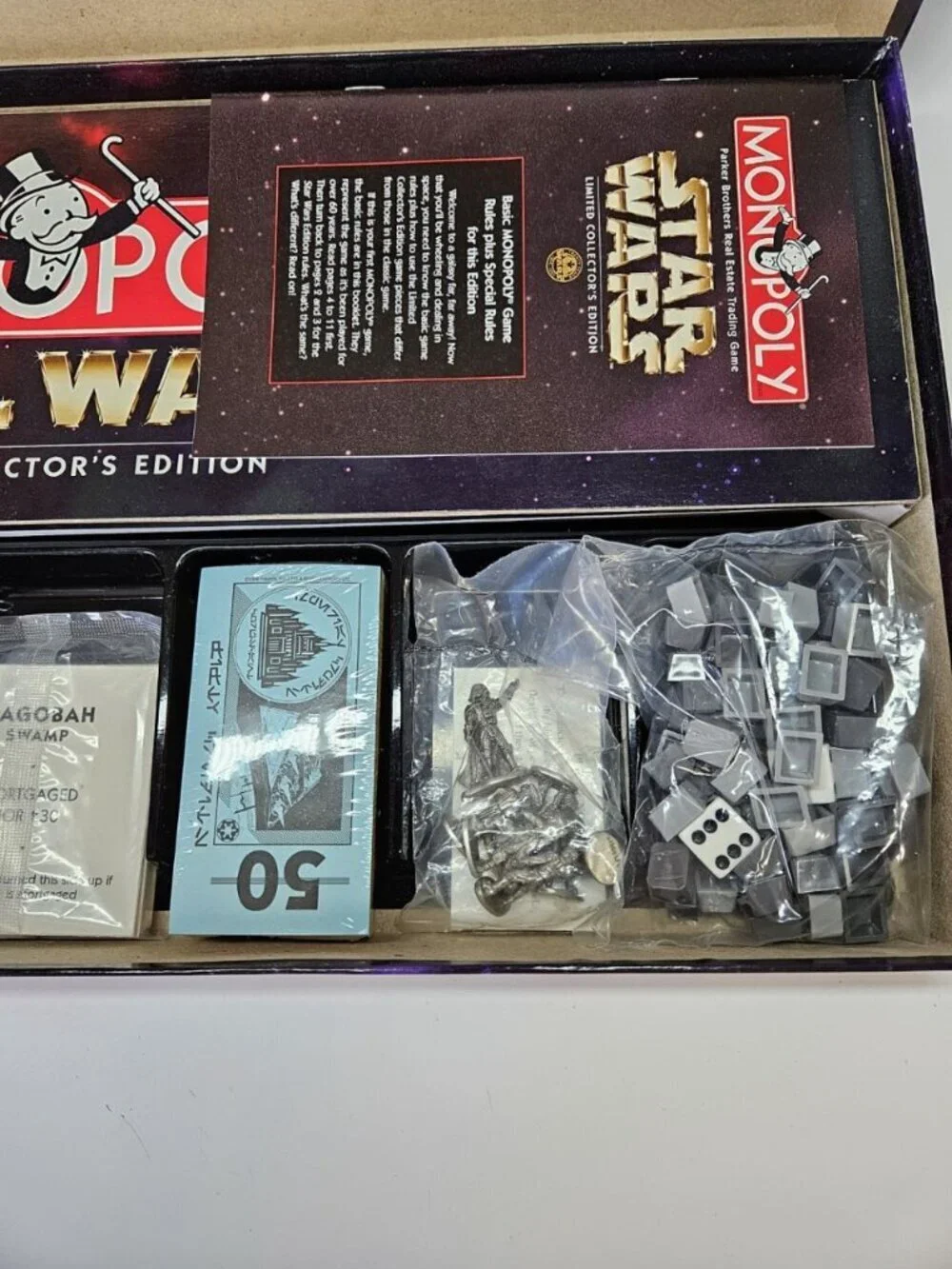 NEW Star Wars Monopoly 1997 Parker Brothers Limited Collectors Edition NOS